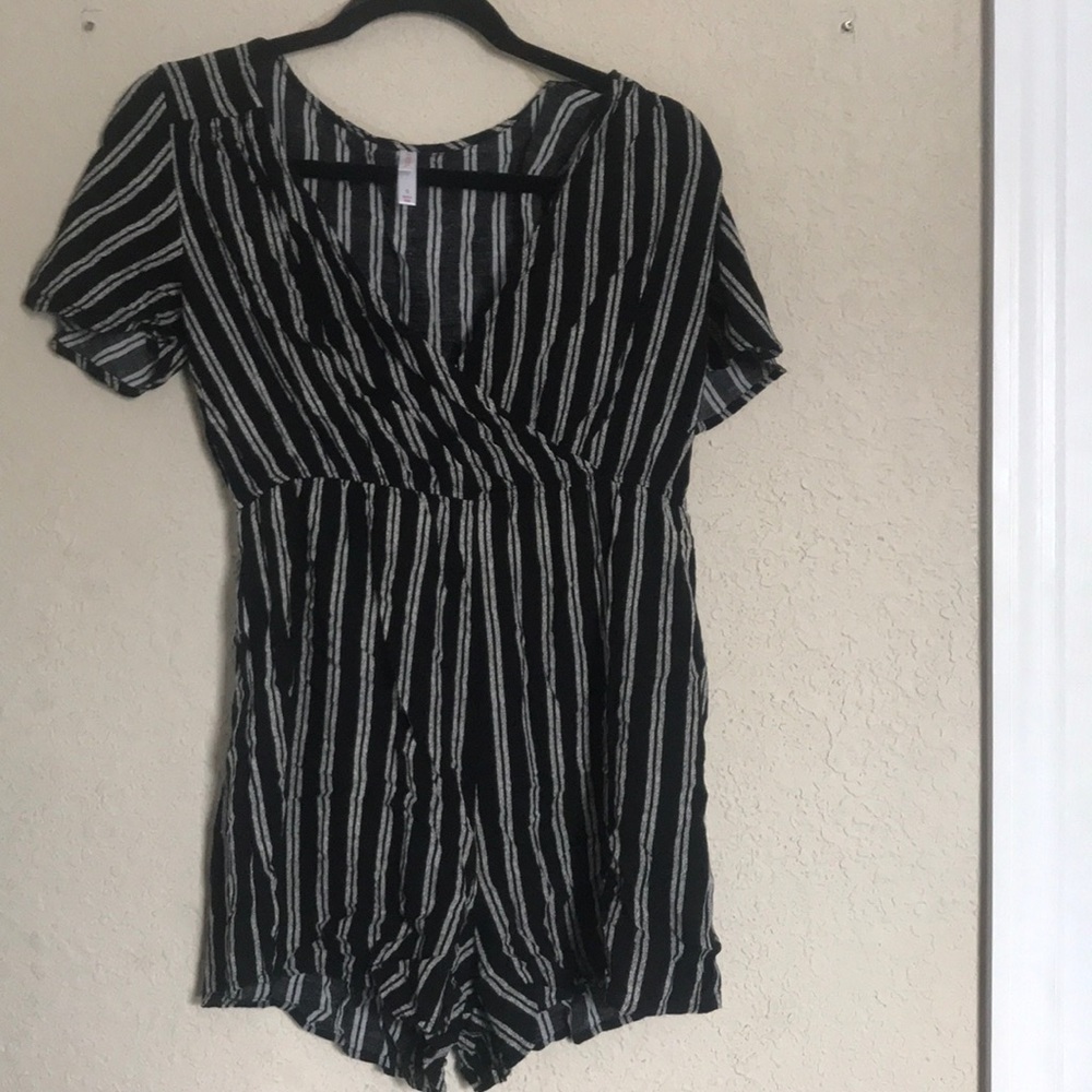 Striped romper